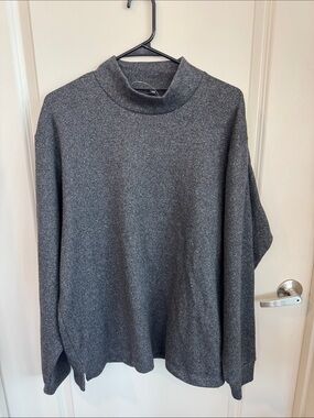 NWOT Men's Charcoal Gray Mock Neck Sweater